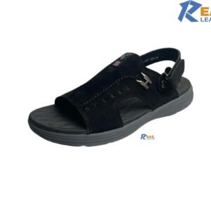 New Premium Leather Weightless Sandal 504 black