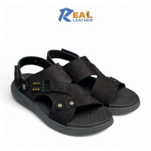 New Premium Leather Weightless Sandal 300 black