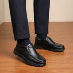 প্রিমিয়াম ব্ল্যাক লেদার অফিস শু - Image 2