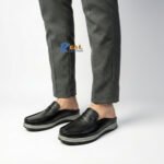 প্রিমিয়াম ব্ল্যাক লেদার অফিস লোফার