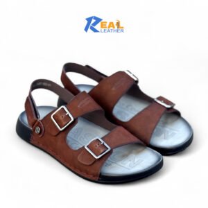 New Premium Leather Weightless Sandal 500 DARK CHOCOLATE