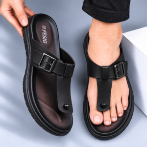 New Premium Leather Weightless Sandal 150  black