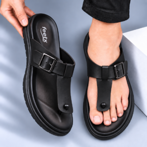 New Premium Leather Weightless Sandal 150  black